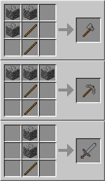 Minecraft weapons craft