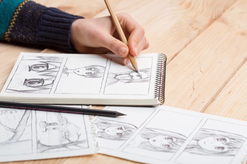 dibujar viñetas manga y anime