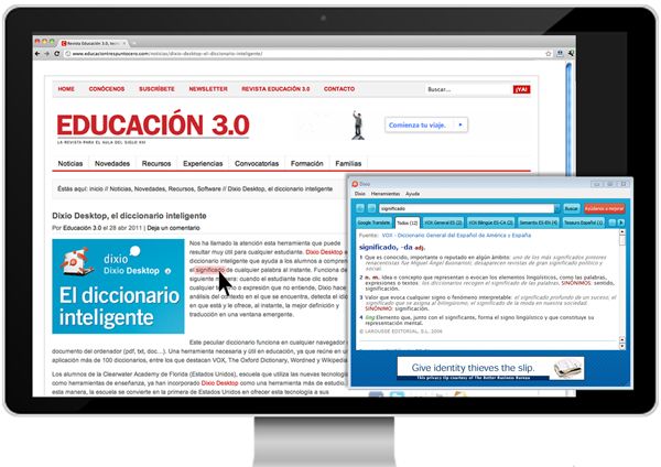 Dixio Desktop, El Diccionario Inteligente 2
