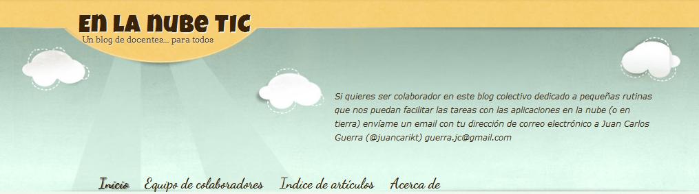 En La Nube Tic: Un Blog De Docentes... Para Todos