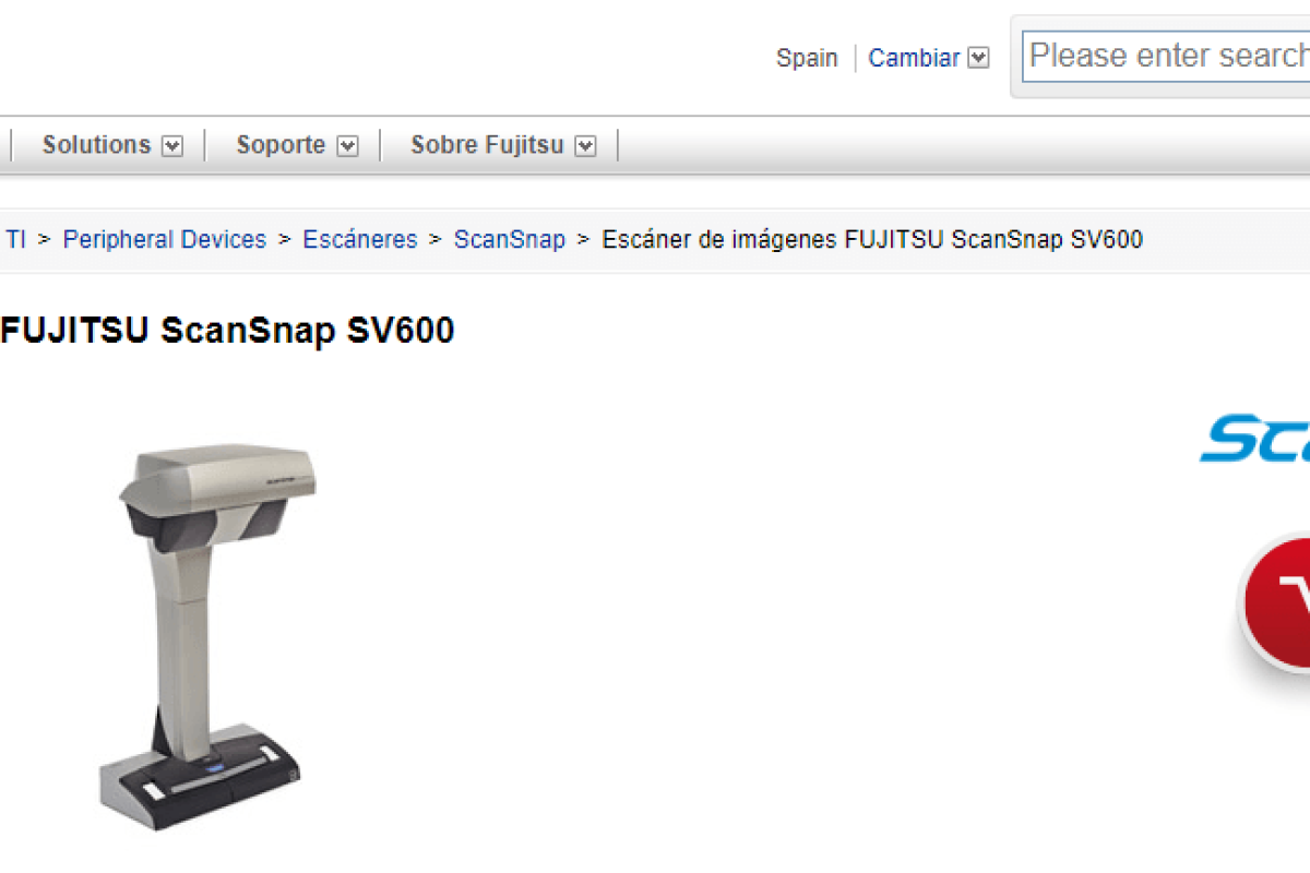 Análisis: Fujitsu ScanSnap SV600, perfecto para libros FUJITSU ScanSnap SV600