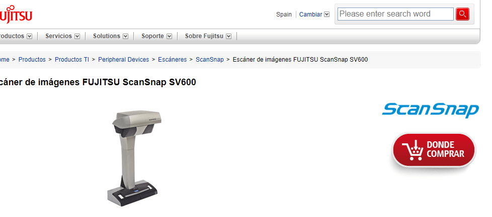 Fujitsu Scansnap Sv600