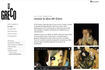 Página web Museo El Greco