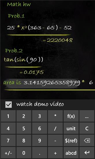 Smartboard Calculator, La Calculadora Para Smarpthones Windows