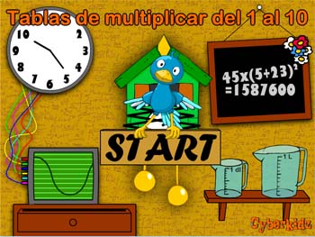 Cyberkids, tablas de multiplicar del 1 al 10