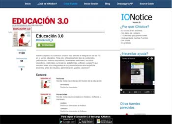 Educación 3.0, Disponible En La App Ionotice