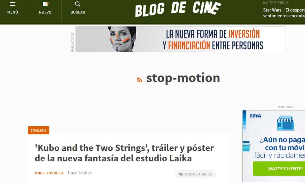 Stop Motion Blog De Cine