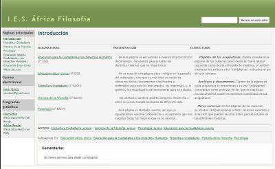 I.E.S África Filosofía  