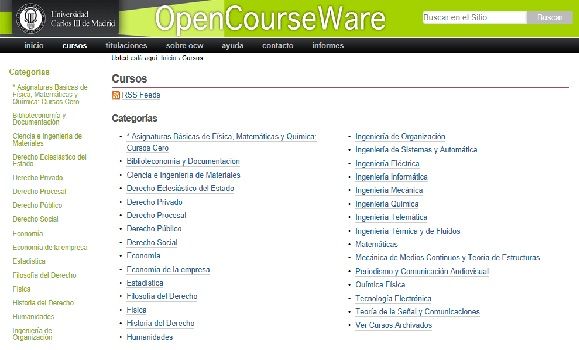 Opencourseware - Formación On Line