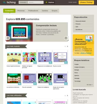 Tiching Explora - contenidos