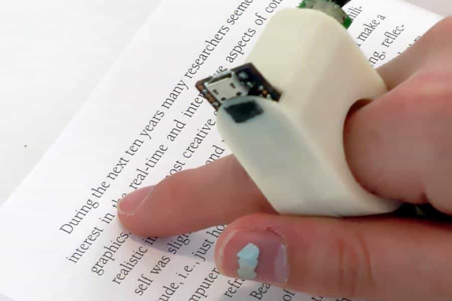 Fingerreader: Un Anillo De Lectura Para Invidentes