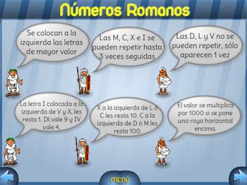 Números romanos con Vedoque