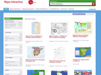 Mapas interactivos Didactalia