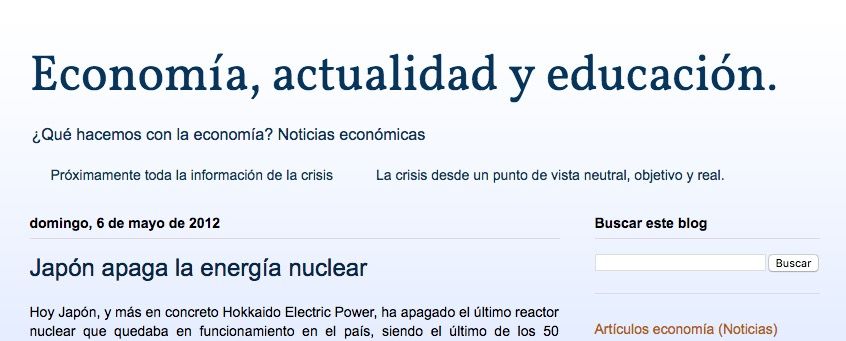 Economía, actualidad y educación