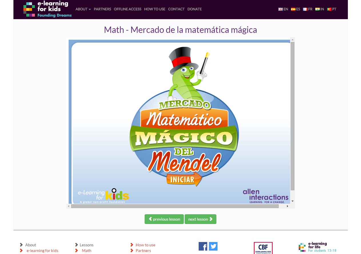 Mercado matemático mágico del Mendel
