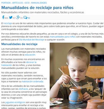 Manualidades de reciclaje para niños