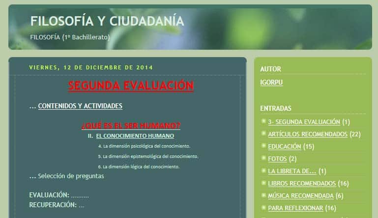 Blog Filosofía y Ciudadanía