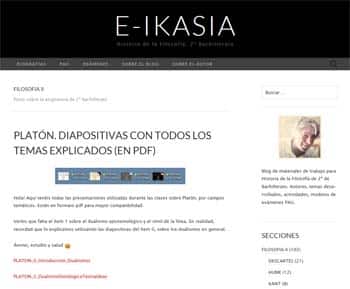 Blog E-IKASIA: blogs de Filosofía 