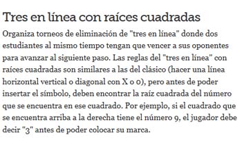 Juegos con raíces cuadradas