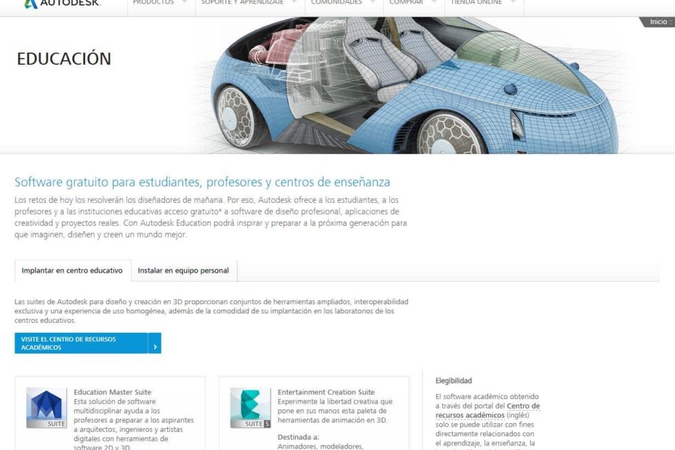 El Software De Diseño 3D De Autodesk, Gratuito Para Los Centros Educativos 2
