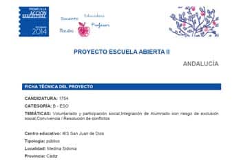 Proyecto Escuela Abierta Ii