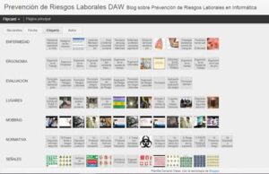 Blog de clase sobre Prevención de Riesgos Laborales, experiencia de Formación Profesional