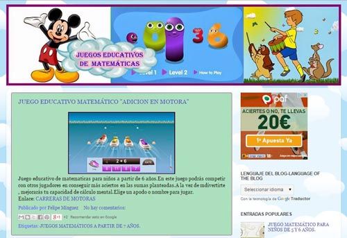 Juegos Educativos de Matemáticas