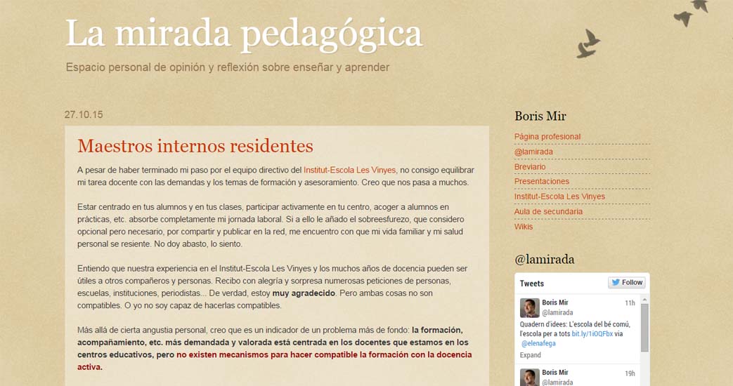 La miradda pedagogica