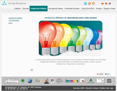 Iimm Montserrat, Desarrollar Las Inteligencias Múltiples