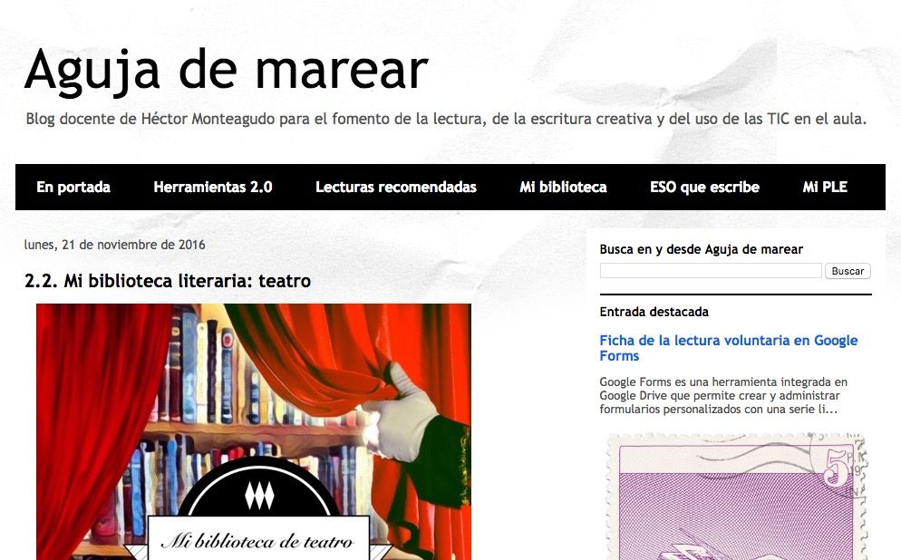 AGUJA DE MAREAR blogs de lengua