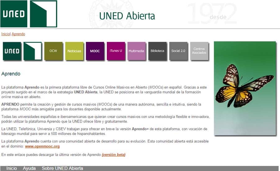 aprendo uned abierta