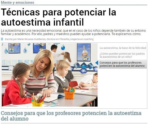 Técnicas para potenciar la autoestima infantil