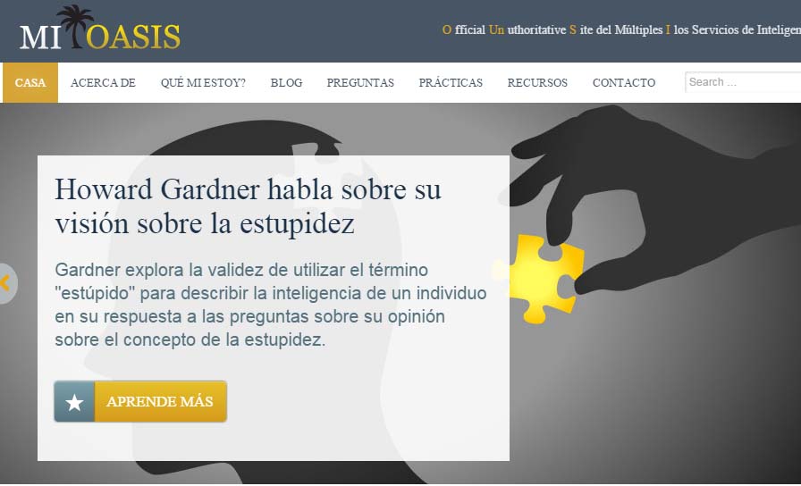 mi oasis, recursos inteligencias múltiples