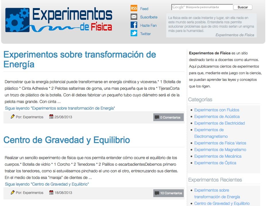 experimentos de física y química