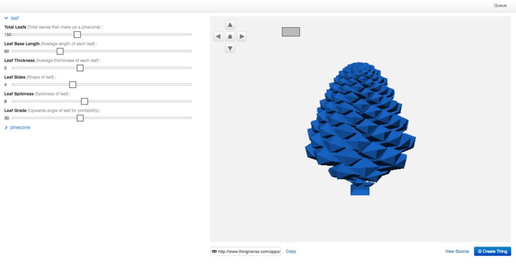 thingiverse customizer app