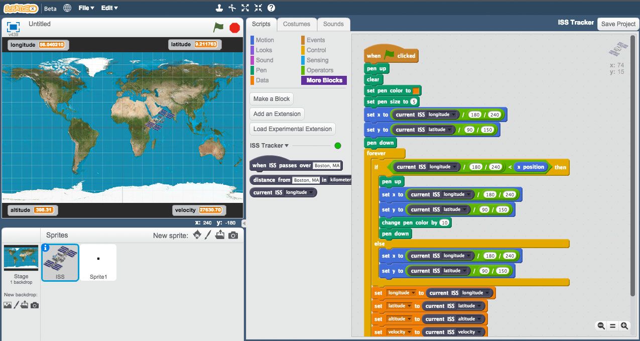 ScratchX, las extensiones de Scratch