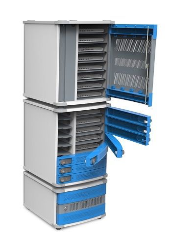 Almacenamiento y carga de tabletas y portátiles con Atlantic Devices
