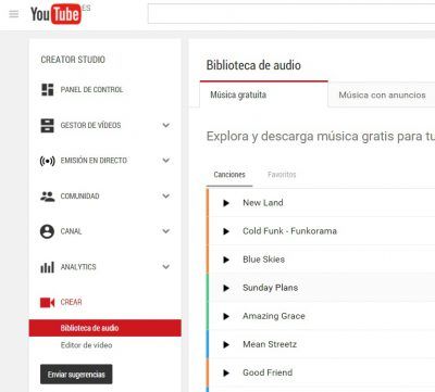 Youtube Bancos De Música