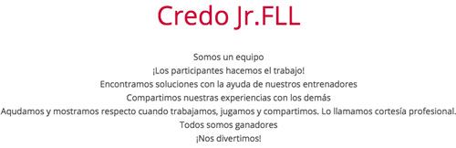 Credo Jr. FLL