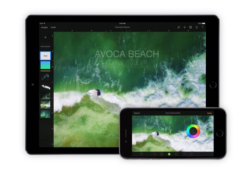 Pixelmator ipad y iphone en horizontal