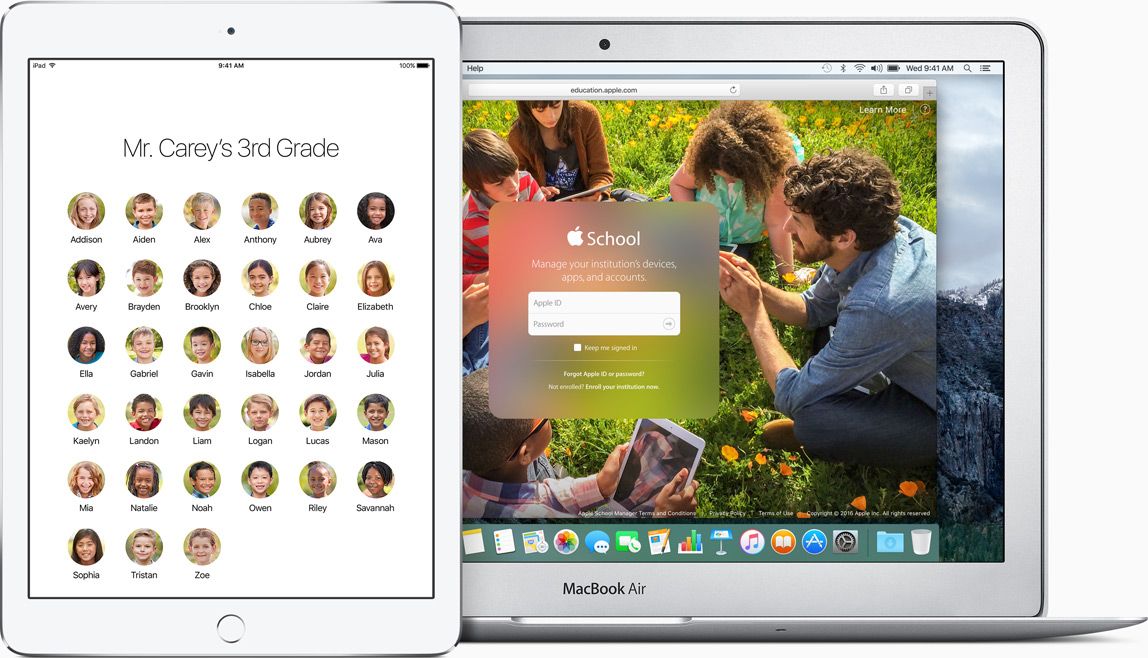 iPad iOS 9.3 education