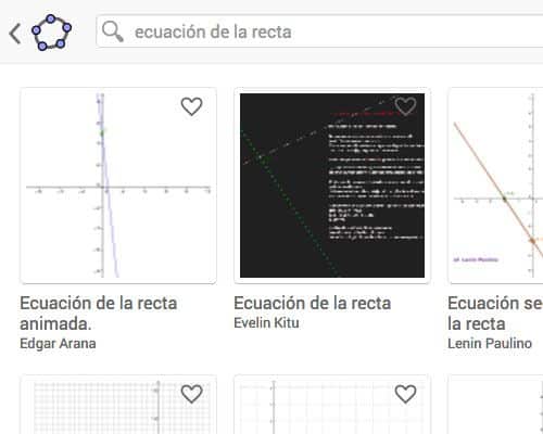 Ecuación de la recta en Geogebra