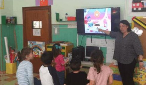 iPad y Tiny Trees para trabajar con alumnos del colegio La Purísima para niños sordos 2