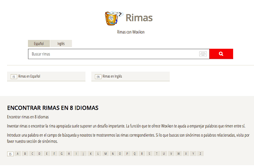 Woxikon Rimas Sinónimos On Line