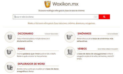 Woxikon, el diccionario on line que busca traducciones, rimas, sinónimos y conjugaciones 1