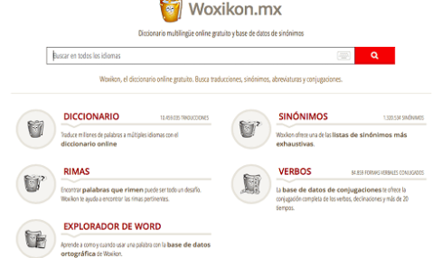 Woxikon, el diccionario on line que busca traducciones, rimas, sinónimos y conjugaciones 1