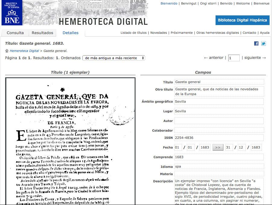 BNE Hemeroteca Nacional