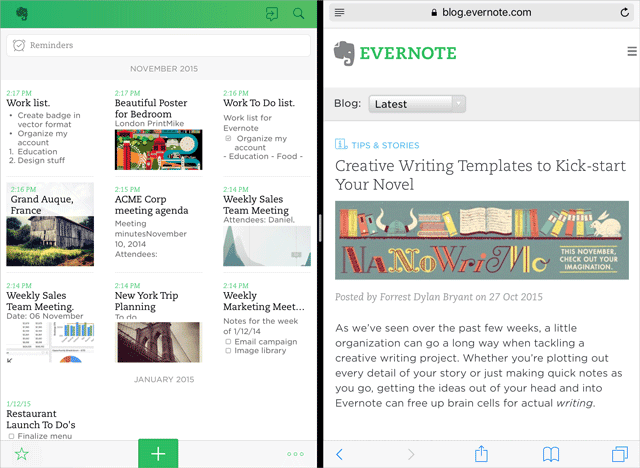 Evernote PARA TOMAR NOTAS EN TABLET