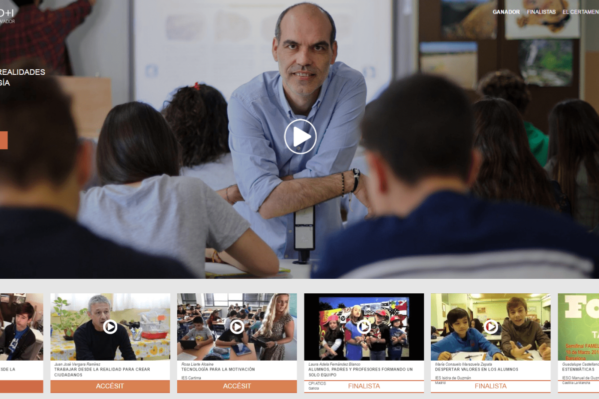 Juan de Vicente, ganador de Certamen D+I al docente más innovador de España Juan de Vicente, ganador de Certamen D+I al docente más innovador de España