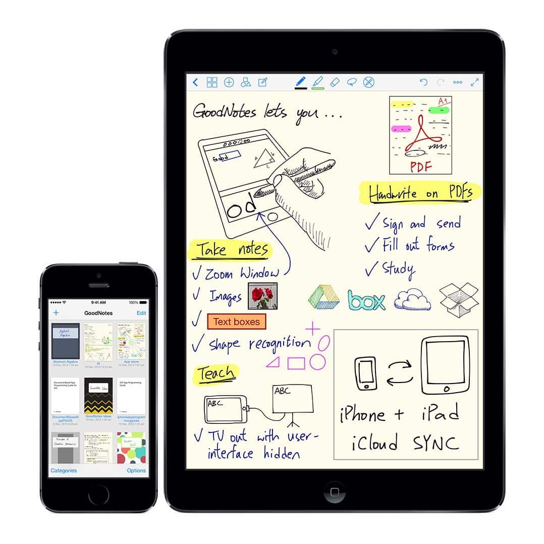 GoodNotes apps para digitalizar